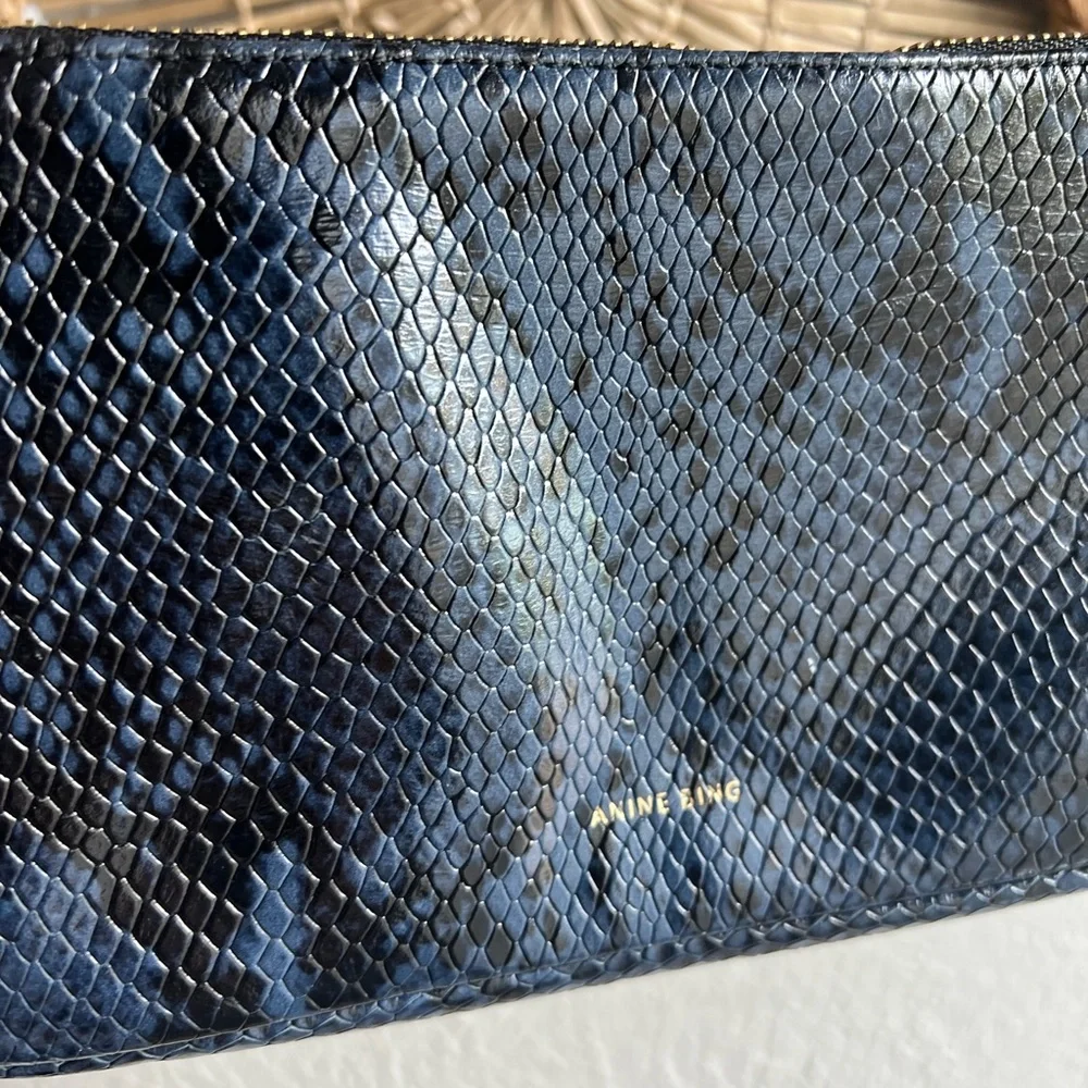 ANINE BING Bianca bag blue snake - Picture 3 of 9
